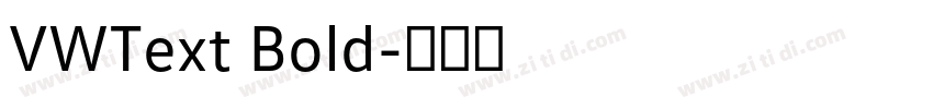 VWText Bold字体转换